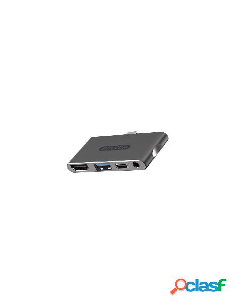 Sitecom - hub sitecom cn 392 usb c grey