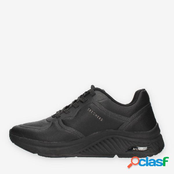Skechers Arch Fit Mile Makers Sneakers da donna nere