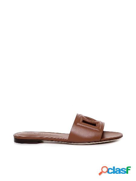 Slippers in pelle di vitello