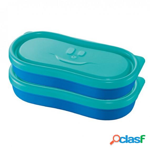 Snack box Picnik Concept - blu - Maped - set 2 pezzi