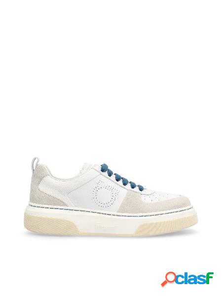 Sneakers Gancini In Pelle