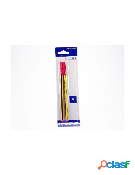 Staedtler - penna noris stick 434 rosso 2 pezzi staedtler