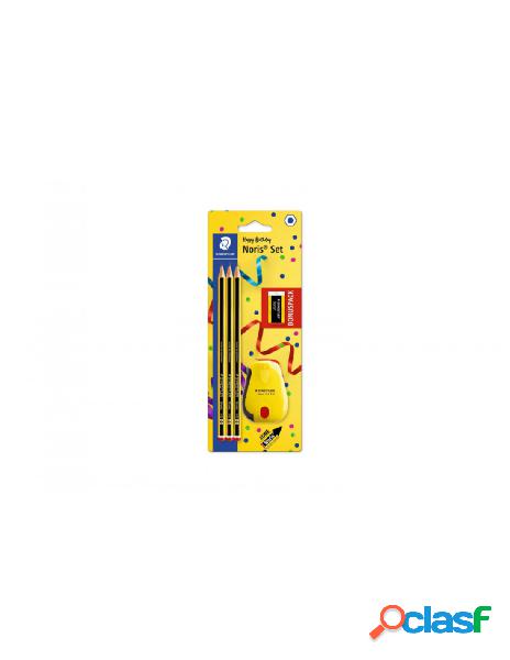 Staedtler - set 3 matite staedtler temperino e gomma bls.1