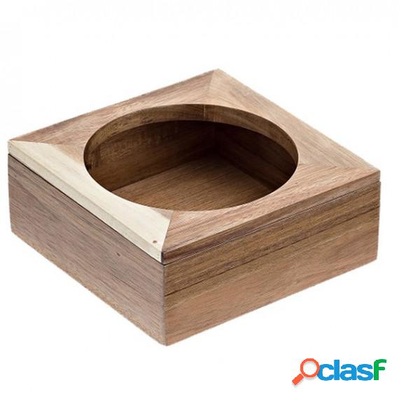 Supporto caraffa - in bamboo - 20x20x8 cm - colore naturale