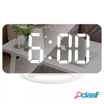 Sveglia a LED con display digitale e specchio TS-8201 -