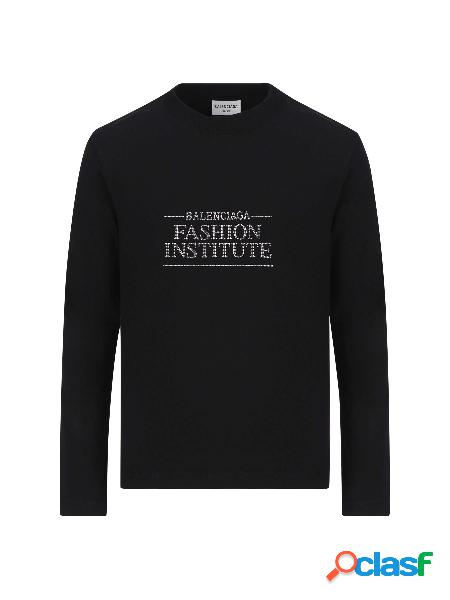 T-shirt Fashion Institute Fitted Maniche Lunghe