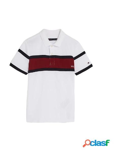 TOMMY HILFIGER Polo a maniche corte con bande multicolor