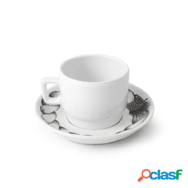 Tazza da caffè Ø 6 h 4,80 cm Piattino diam. 11 cm,