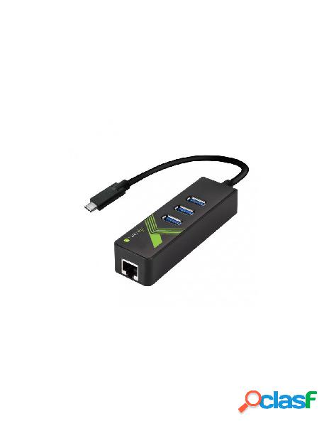 Techly - adattatore convertitore usb-c&trade ethernet