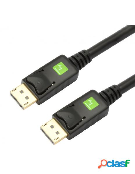 Techly - cavo audio/video displayport m/m 5 m nero