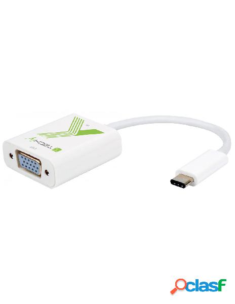 Techly - cavo convertitore adattatore da usb-c&trade m a vga