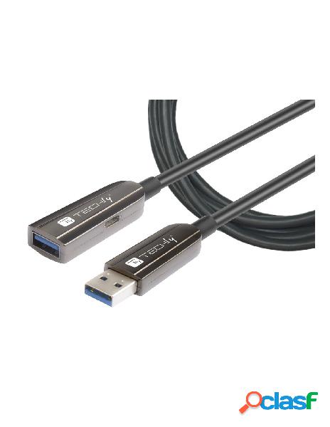 Techly - cavo ottico attivo usb 3.0 superspeed aoc usb a m/f