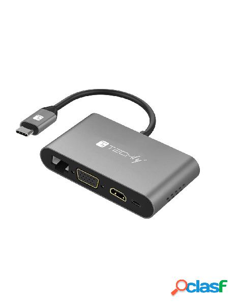 Techly - docking station usb-c&trade superspeed multiporta