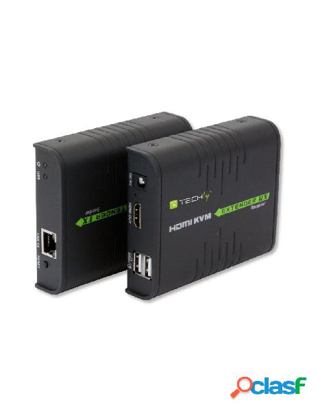 Techly - hdmi kvm extender su cavo di rete