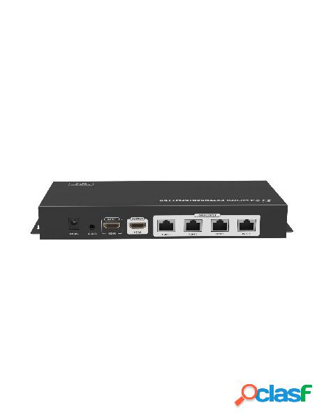 Techly np - techly np 1x4 hdmi extender splitter su