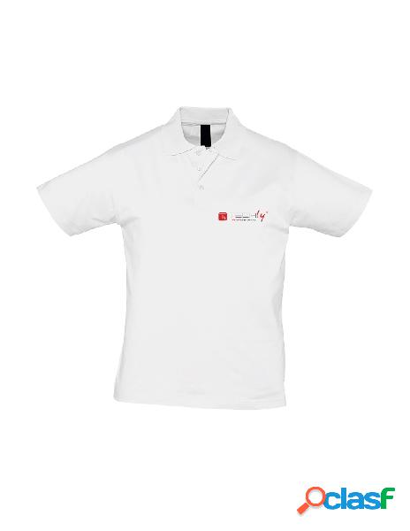 Techly - polo da uomo bianca taglia m
