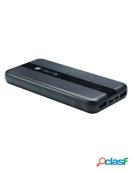 Techly - power bank smartphone 10000 mah 20w usb-c&trade 3