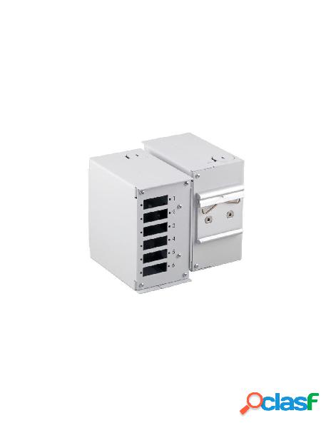 Techly professional - mini box ottico su barra din senza
