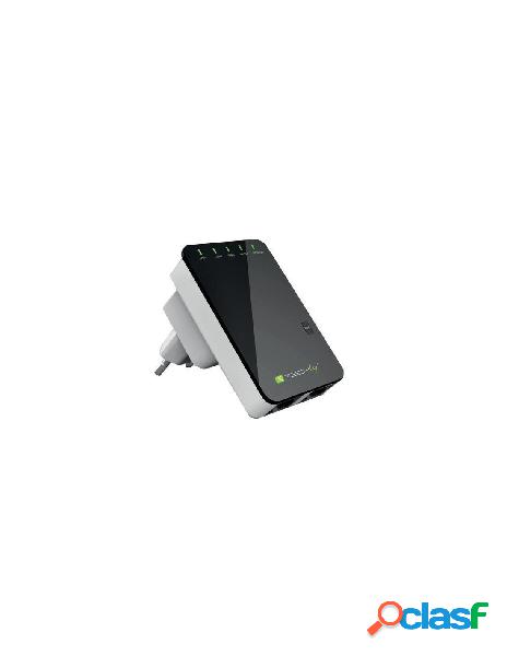 Techly - ripetitore router wireless 300n da muro repeater2
