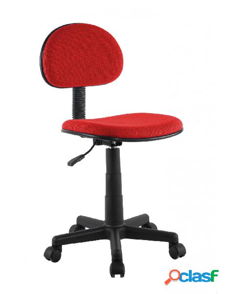 Techly - sedia per ufficio colore rosso