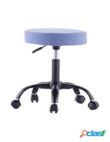 Techly - sgabello girevole con ruote altezza regolabile
