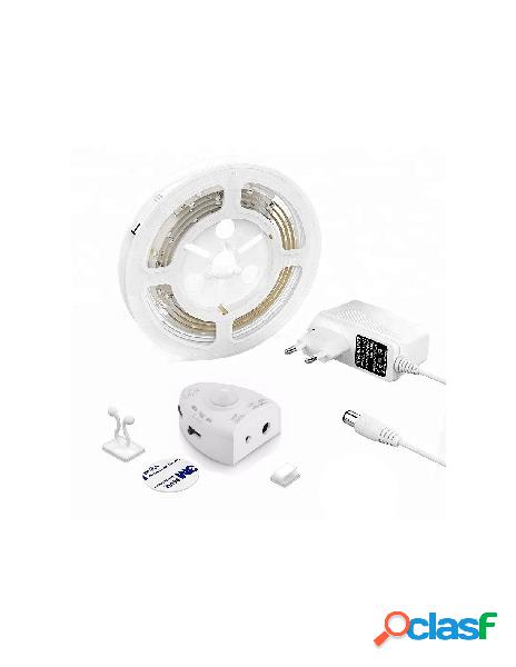 Techly - striscia led sensore di movimento e alimentatore