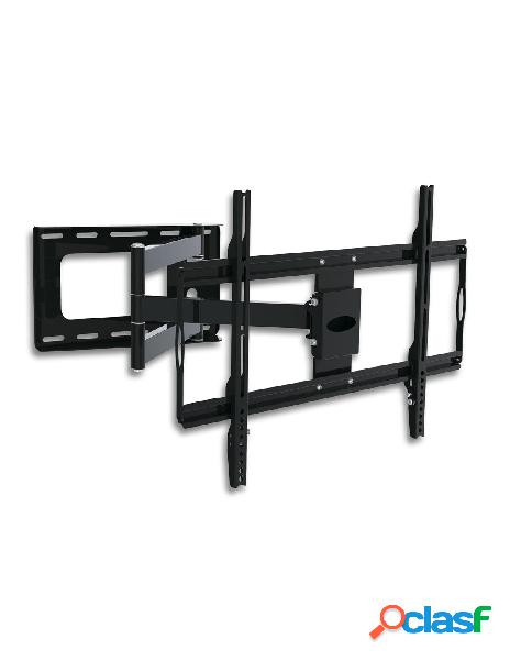 Techly - supporto a muro slim per tv led lcd 32-70 nero