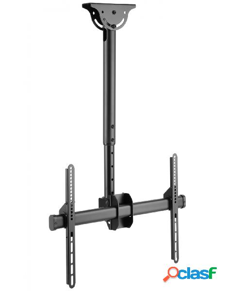 Techly - supporto telescopico universale a soffitto per tv