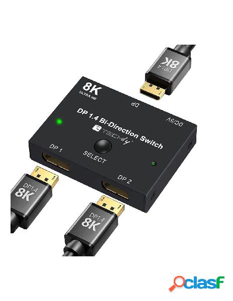 Techly - switch bidirezionale convertitore splitter