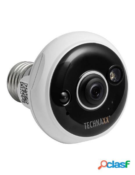 Technaxx - telecamera dome fullhd per interni ir led e27