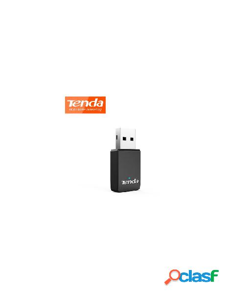 Tenda - mini adattatore usb wireless ac650 dual-band u9