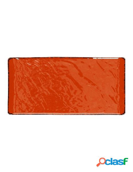 Tognana - piatto rettangolare vulcania veggie rosso 30x15 cm