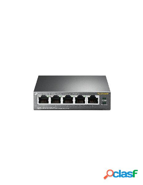 Tp-link - switch desktop 5 porte 10/100mbps 4 poe tp link