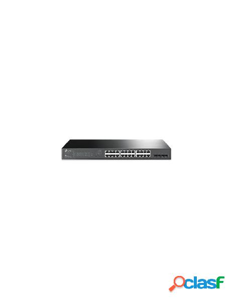 Tp-link - switch smart 28 porte gigabit di cui 24 poe+ 250w