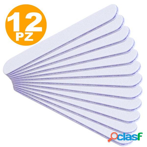 Trade Shop - 12 Lime Per Unghie 100/180 Grana Doppia Per