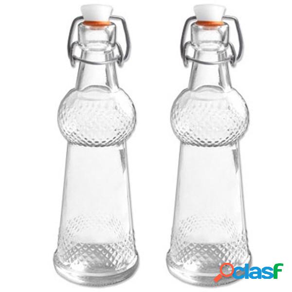 Trade Shop - 2 Bottiglia Bottiglie Bottigliette In Vetro Con