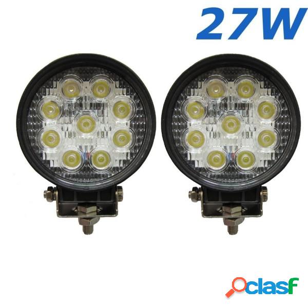 Trade Shop - 2 X 27w Led Work Luce Lampada Faro Da Lavoro