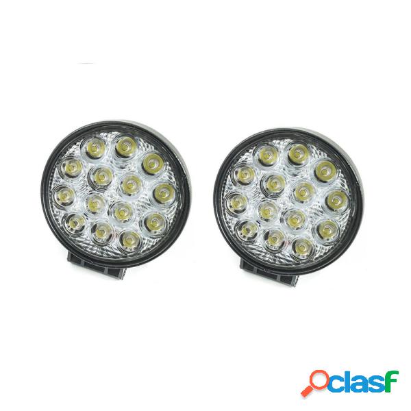 Trade Shop - 2x Faro Supplementare 12v 14 Led 42w Profondita