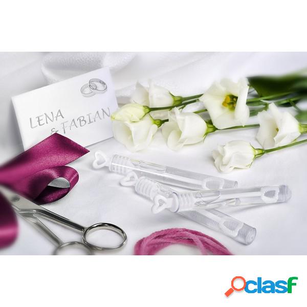 Trade Shop - 48 Bottiglie Bolle Di Sapone Wedding Matrimonio