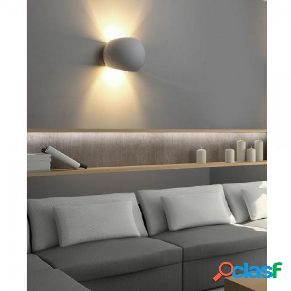 Trade Shop - Applique Da Parete In Gesso Tondo Up E Down