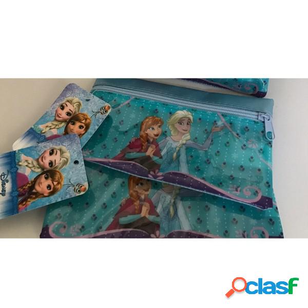 Trade Shop - Astuccio Zip Portapastelli Frozen Anna E Elsa
