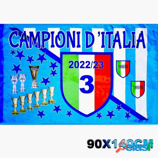 Trade Shop - Bandiera Napoli Campioni Ditalia 2022/2023