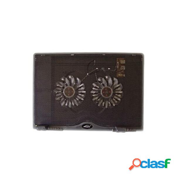 Trade Shop - Base Stand 2 Ventole Cooler Raffreddamento Pc