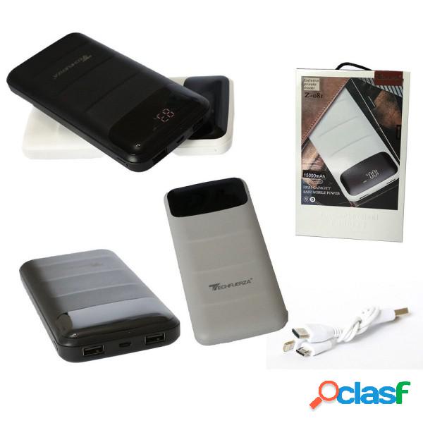 Trade Shop - Batteria Esterna Power Bank 15000mah Led