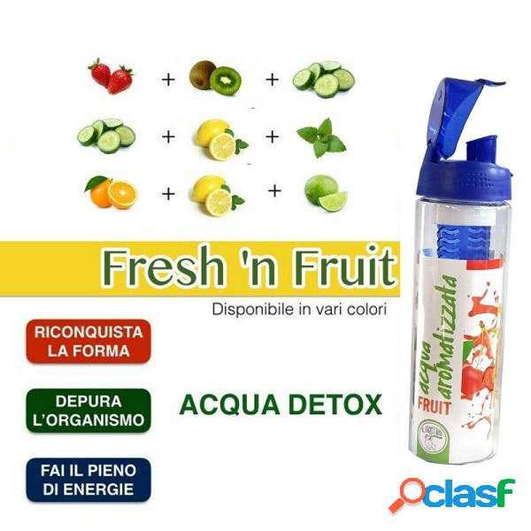 Trade Shop - Borraccia Sport Shaker Detox Infusore Frutta