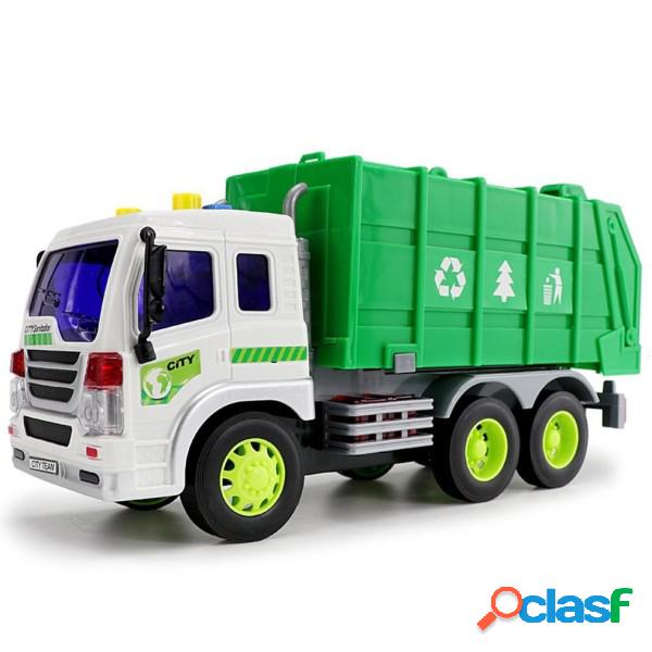 Trade Shop - Camion Raccolta Rifiuti Con Luci E Suoni