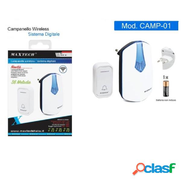 Trade Shop - Campanello Wireless Con Spina Wifi Raggio 80m A