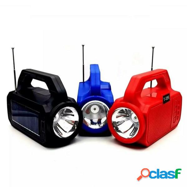 Trade Shop - Cassa Portatile Bluetooth Radio Usb Microsd 5w