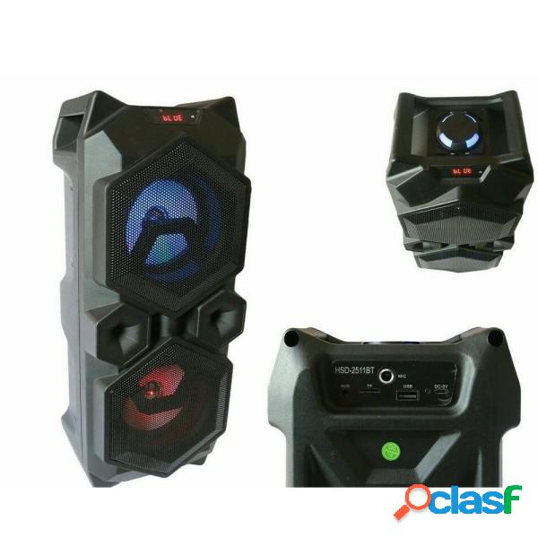 Trade Shop - Cassa Speaker Fm Bluetooth Ricaricabile Sd Usb