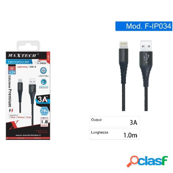 Trade Shop - Cavo Caricatore Lightning Usb 1 Mt Ricarica